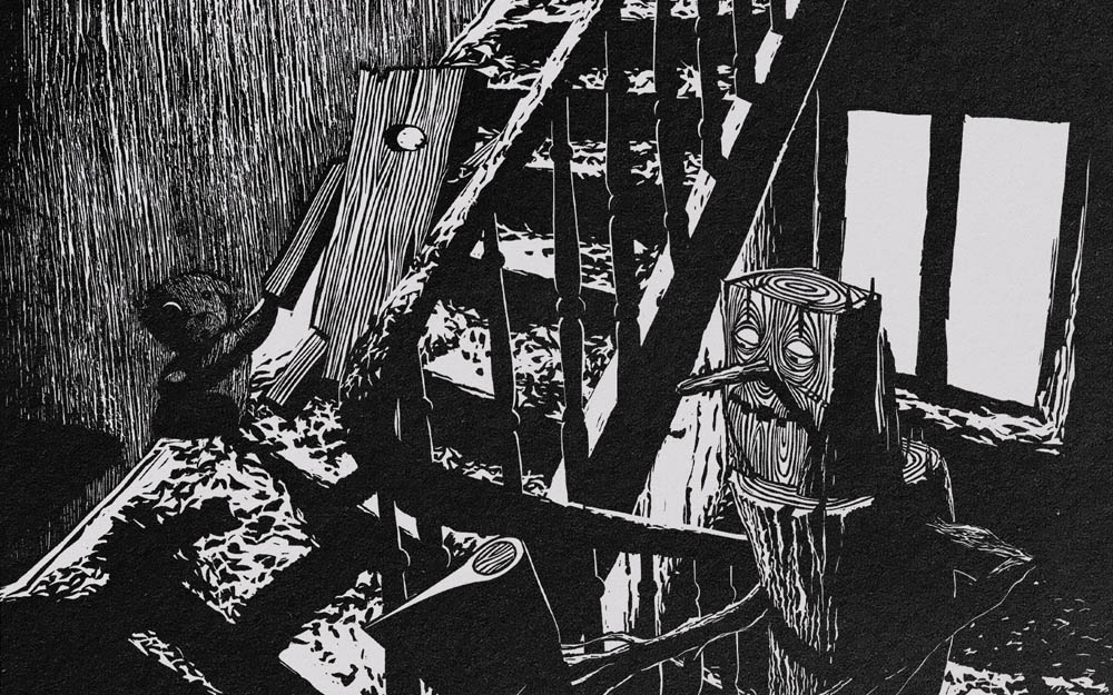 Ilustracje Grafiki Drewniaki